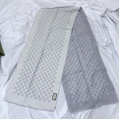 新品箱袋付き❤最高級ウール❤GUCCI GG ウールスカーフの画像