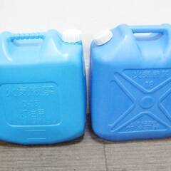 灯油缶18L　まとめて5個セット　ポリタンク　青　携行容器　燃料タンク　携行缶　灯油専用　空タンクの画像