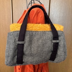ヘリンボーン柄バッグ 着物作家作一点もの 特価の画像