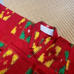 ウールアンサンブル 子供用 レトロ 着物の画像