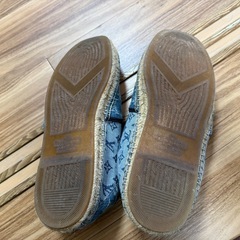 ルイヴィトンデニムエスパドリーユスニーカー中古の画像