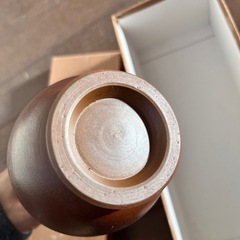 備前焼　花瓶の画像