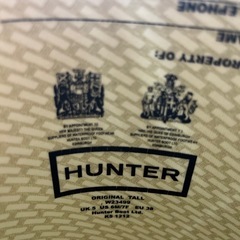 HUNTER ブラック長靴の画像
