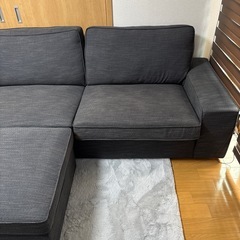 IKEA シーヴィク3人掛けソファ+オットマンの画像