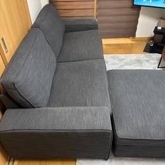 IKEA シーヴィク3人掛けソファ+オットマンの画像
