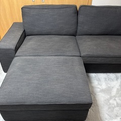 IKEA シーヴィク3人掛けソファ+オットマンの画像