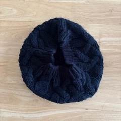 ニット帽　黒
の画像