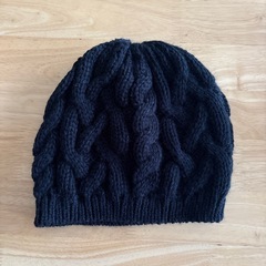 ニット帽　黒
の画像