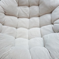 椅子　チェアー　スチール　ソファ　ラタンソファパパさんチェアー　　の画像