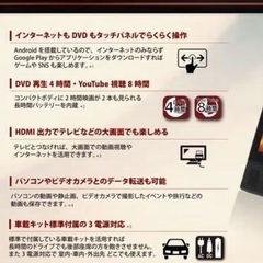 DVDプレーヤー　10.1インチタブレット　【5
,000円】　の画像