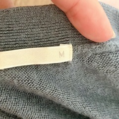【GU】カーディガン ブルーグレーの画像