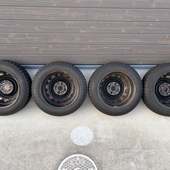 155/65R14 スタッドレス　カスタム鉄チンホイール　の画像
