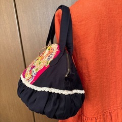 着物デザインバッグ⑨作家作一点もの 特価の画像