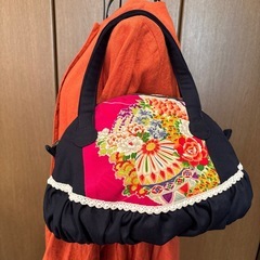 着物デザインバッグ⑨作家作一点もの 特価の画像