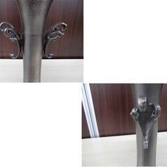 廣瀬祐銅作 唐銅製 本波桔梗 花器 華道 元箱付き 高さ約28.5㎝ 苫小牧西店の画像