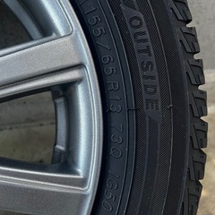 スタッドレス付ホイール155/65R13の画像