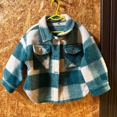 子供服110 /レディースＭ　親子お揃いネルシャツセットの画像