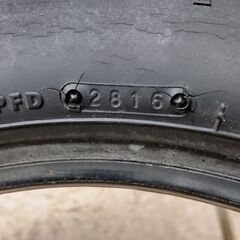 中古タイヤ★90/90-12★ブリジストン HOOP★2016年製★リード110/リード125/スペイシー100の画像