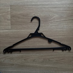 黒ハンガー　３本の画像