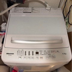 hisense 洗濯機6kgの画像