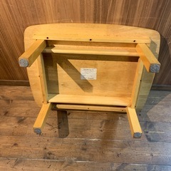 木製ローテーブル　トヨマック　AFT-601 折りたたみ可能の画像