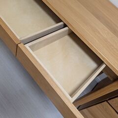 【極美品】無印良品 木製デスク キャビネットセットの画像