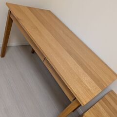 【極美品】無印良品 木製デスク キャビネットセットの画像