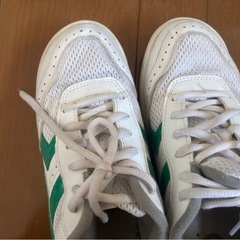 城南中学校 上靴 緑 23cm　の画像