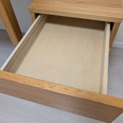 【極美品】無印良品 木製デスク オーク材 幅110×奥行55×高さ70cmの画像