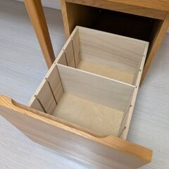 【極美品】無印良品 木製デスク オーク材 幅110×奥行55×高さ70cmの画像