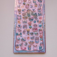 ボンボンドロップシール　水色🩵うさぎちゃん🐇ウサギの画像