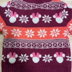 ディズニー ミニーマウス カーディガン 80 Disneyの画像