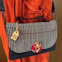 ハンドメイドショルダーバッグ   着物作家作一点もの 特価の画像