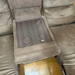 3人掛け電動リクライニングソファの画像