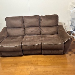 3人掛け電動リクライニングソファの画像