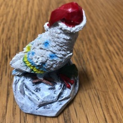 クリスマスインコ　飾り物の画像
