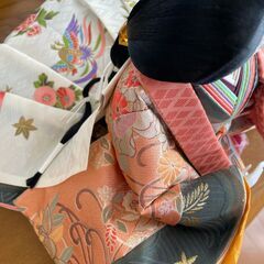 雛人形　三人官女までの段飾りの画像