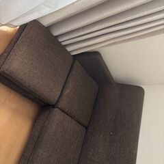 フランフランの三人掛けソファプラスオットマンの画像