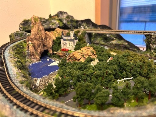 再◾️ジオラマ　Nゲージ　レール付き　街並み　鉄道