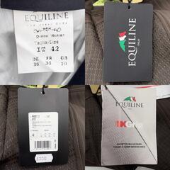 【未使用】エクイライン EQUILINE キュロット パンツ フルグリップ 42 ブラウン N08712 レディース 乗馬 馬術の画像