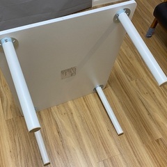 ニトリ　ローテーブル　ホワイト　白　80×60×36 センチの画像