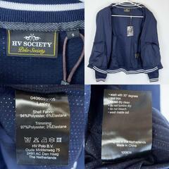 【未使用】HV POLO ジップアップ ライディングジャケット S ネイビー 115861 レディース 乗馬 馬術の画像