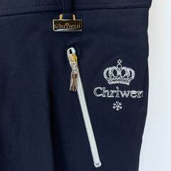 【未使用】Chriwen クリューベン キュロット パンツ MICRO BREECHES シリコン 40 ブラック レディース 乗馬ズボン 馬術の画像