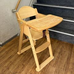  木製ハイチェア カトージ CENA ステップ切り替え テーブル付🚚自社配送時💳代引き可🚚(現金、クレジット、スマホ決済対応)の画像
