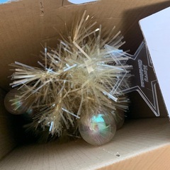 クリスマスツリー　LEDライティングファイバーツリーの画像