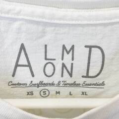 【未使用】Almond Surfboards & Design アーモンドサーフボードデザイン CUCTUS S/S TEE 半袖 Tシャツ S ホワイト TS2109S ユニセックス USAコットンの画像