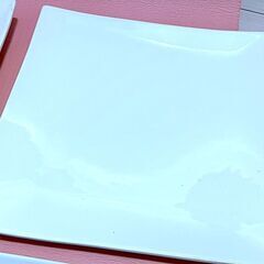 【BONOX】スクエアプレート無地 3枚セット パーティ、宴会用 白い大きめの角皿 約27cm 白磁／電子レンジ・食洗機・オーブン対応の画像
