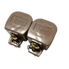 【タチカワ】カーテンレール　キャップストップ　（アンバー？）2個の画像