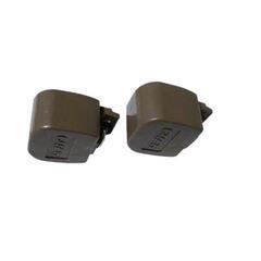 【タチカワ】カーテンレール　キャップストップ　（アンバー？）2個の画像