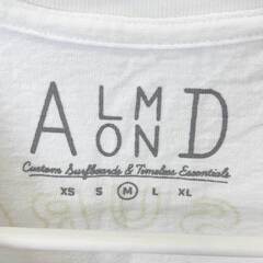 【未使用】Almond Surfboards & Design アーモンドサーフボードデザイン CUCTUS S/S TEE 半袖 Tシャツ M ホワイト TS2109S ユニセックス USAコットンの画像